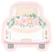 UNIQUE PARTY FAVORS Wedding Pink Blooms Bridal Large Lunch Paper Plates, 8 Inches, 8 Count 011179287093