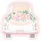 UNIQUE PARTY FAVORS Wedding Pink Blooms Bridal Large Lunch Paper Plates, 8 Inches, 8 Count 011179287093