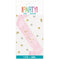 UNIQUE PARTY FAVORS Wedding Pink Blooms Bridal Scalloped Edge Bride Sash with Gold, 1 Count 011179287703