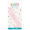 UNIQUE PARTY FAVORS Wedding Pink Blooms Bridal Scalloped Edge Bride Sash with Gold, 1 Count 011179287703
