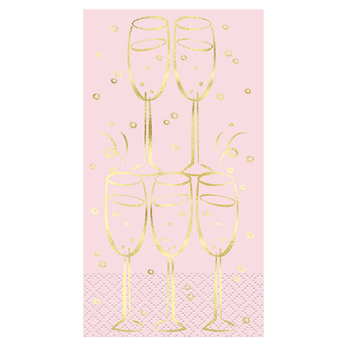 UNIQUE PARTY FAVORS Wedding Pink Blooms Bridal Small Beverage Napkins, 16 Count 011179279807