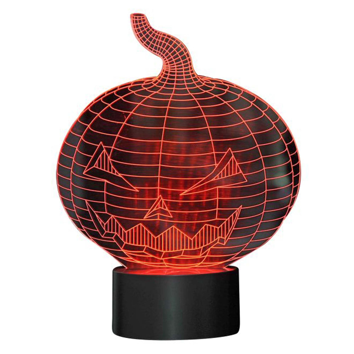 VISUAL EFFECTS Halloween 3D LED Light Up Pumpkin, 1 Count