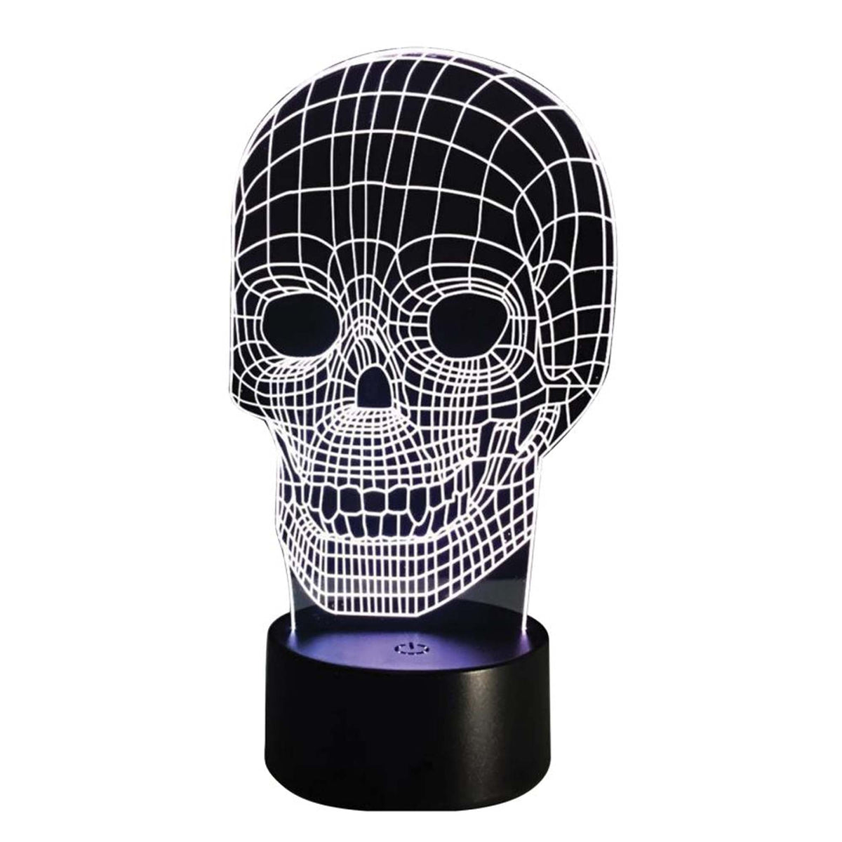 VISUAL EFFECTS Halloween 3D LED Light Up Skull, 1 Count