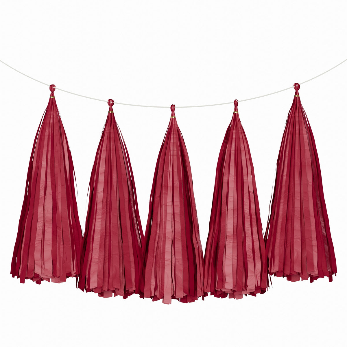 Weifang Mayshine Imp&exp co Decorations Burgundy Tassel Garland, 5 Count 810064197093