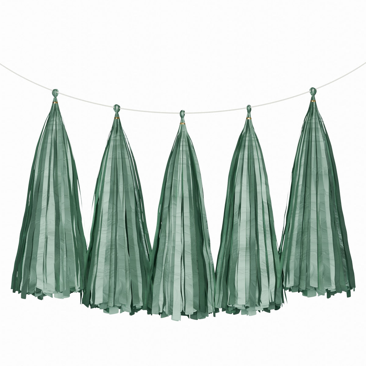 Weifang Mayshine Imp&exp co Decorations Dark Green Tassel Garland, 5 Count 810064197321