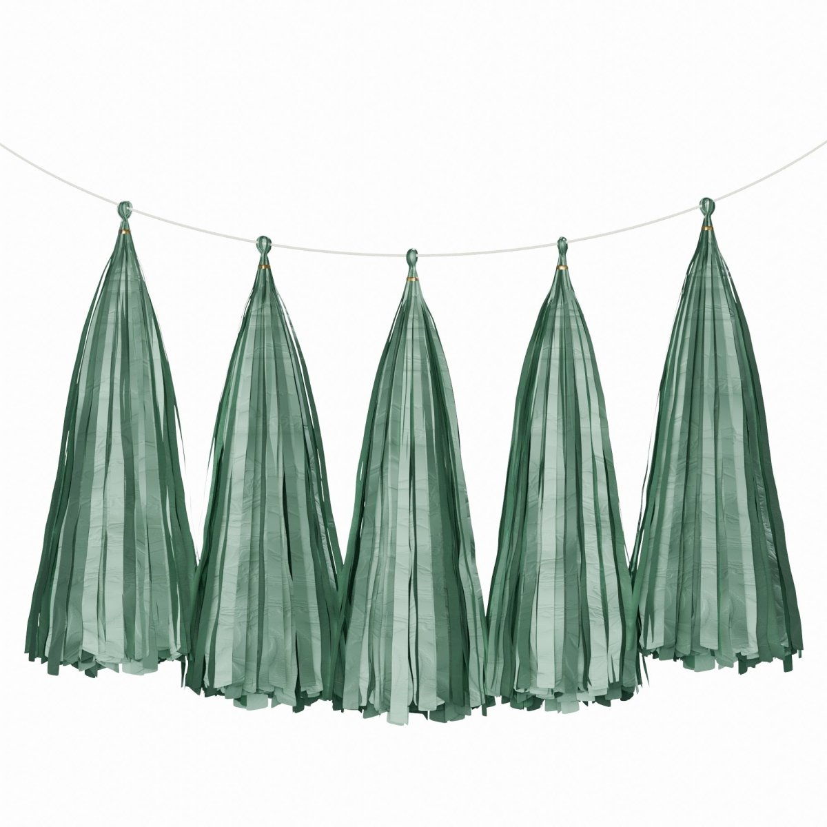 Weifang Mayshine Imp&exp co Decorations Dark Green Tassel Garland, 5 Count 810064197321