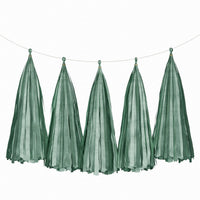 Weifang Mayshine Imp&exp co Decorations Dark Green Tassel Garland, 5 Count 810064197321