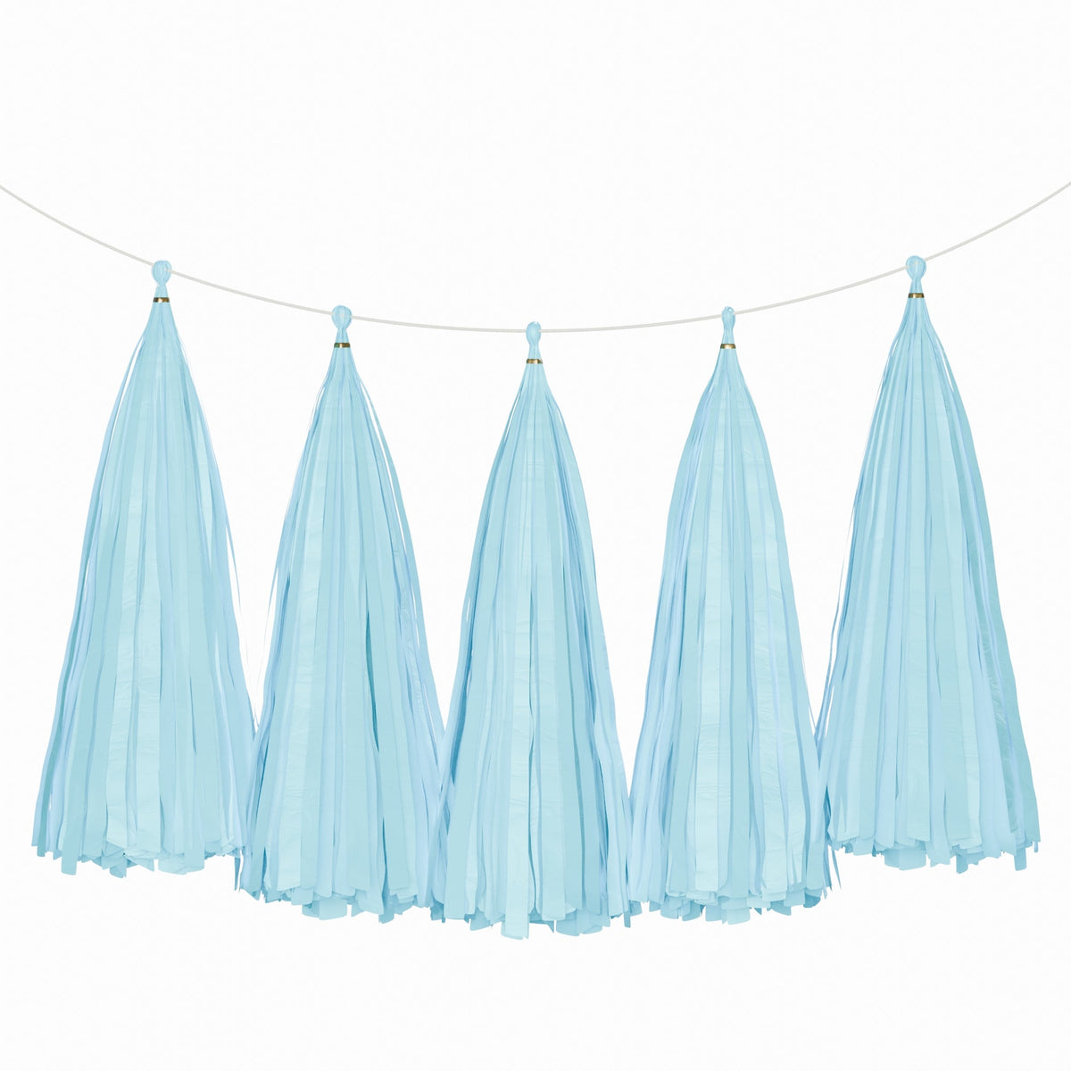 Weifang Mayshine Imp&exp co Decorations Light Blue Tassel Garland, 5 Count 810064197123