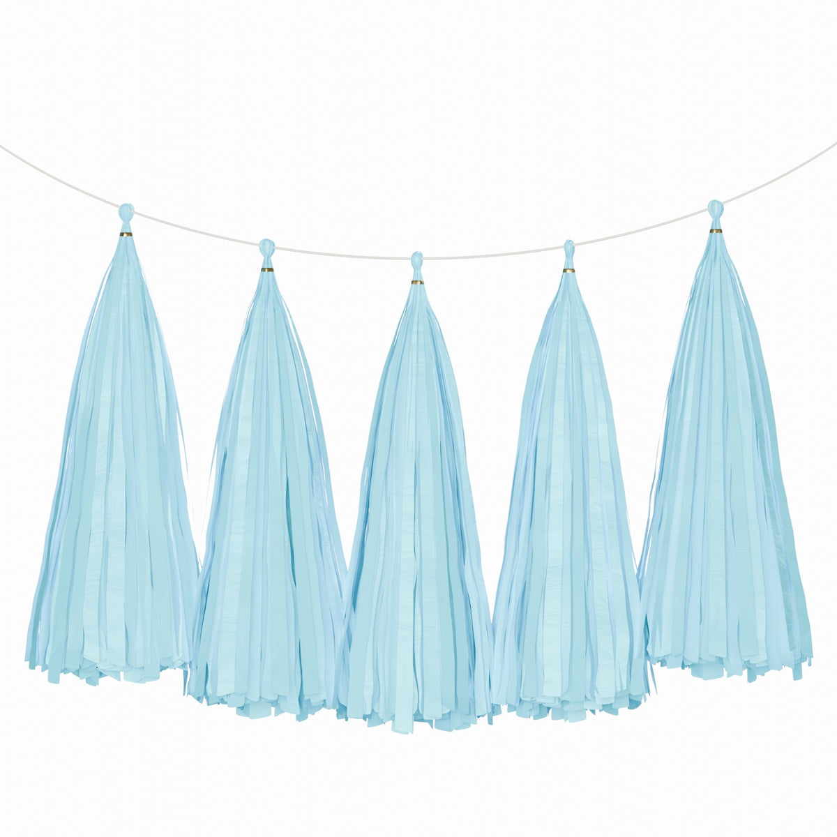 Weifang Mayshine Imp&exp co Decorations Light Blue Tassel Garland, 5 Count 810064197123