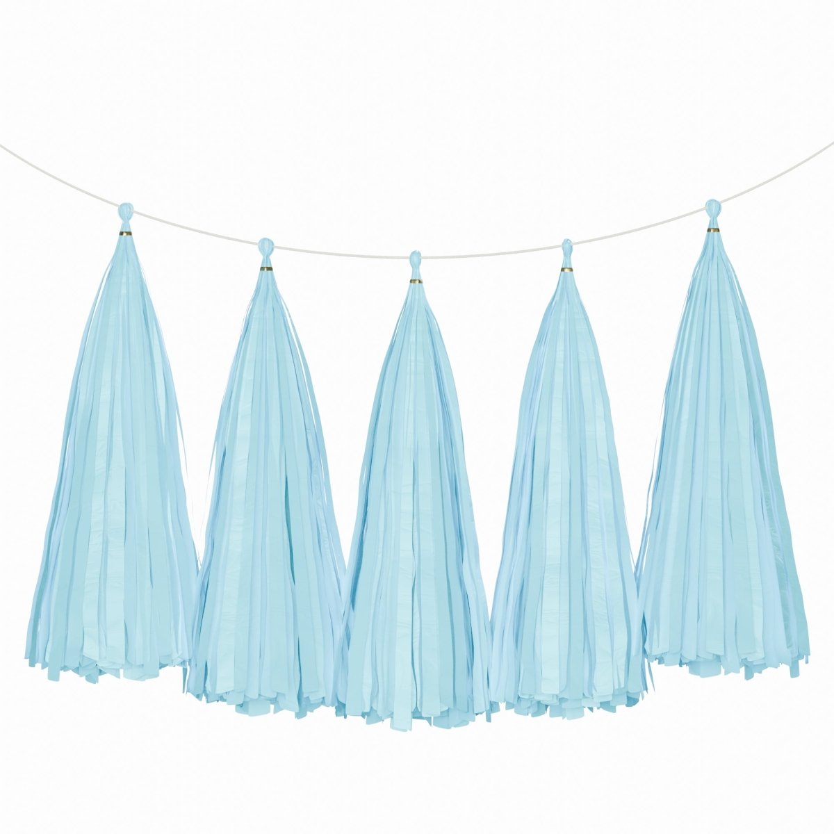 Weifang Mayshine Imp&exp co Decorations Light Blue Tassel Garland, 5 Count 810064197123