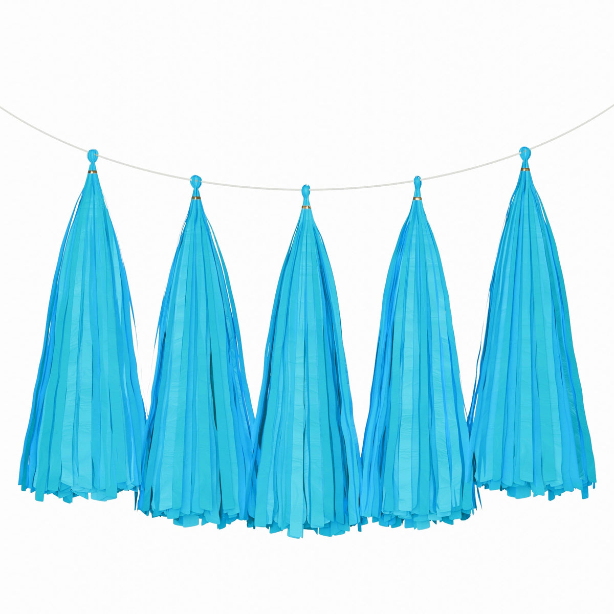 Weifang Mayshine Imp&exp co Decorations Turquoise Blue Tassel Garland, 5 Count 810064197130