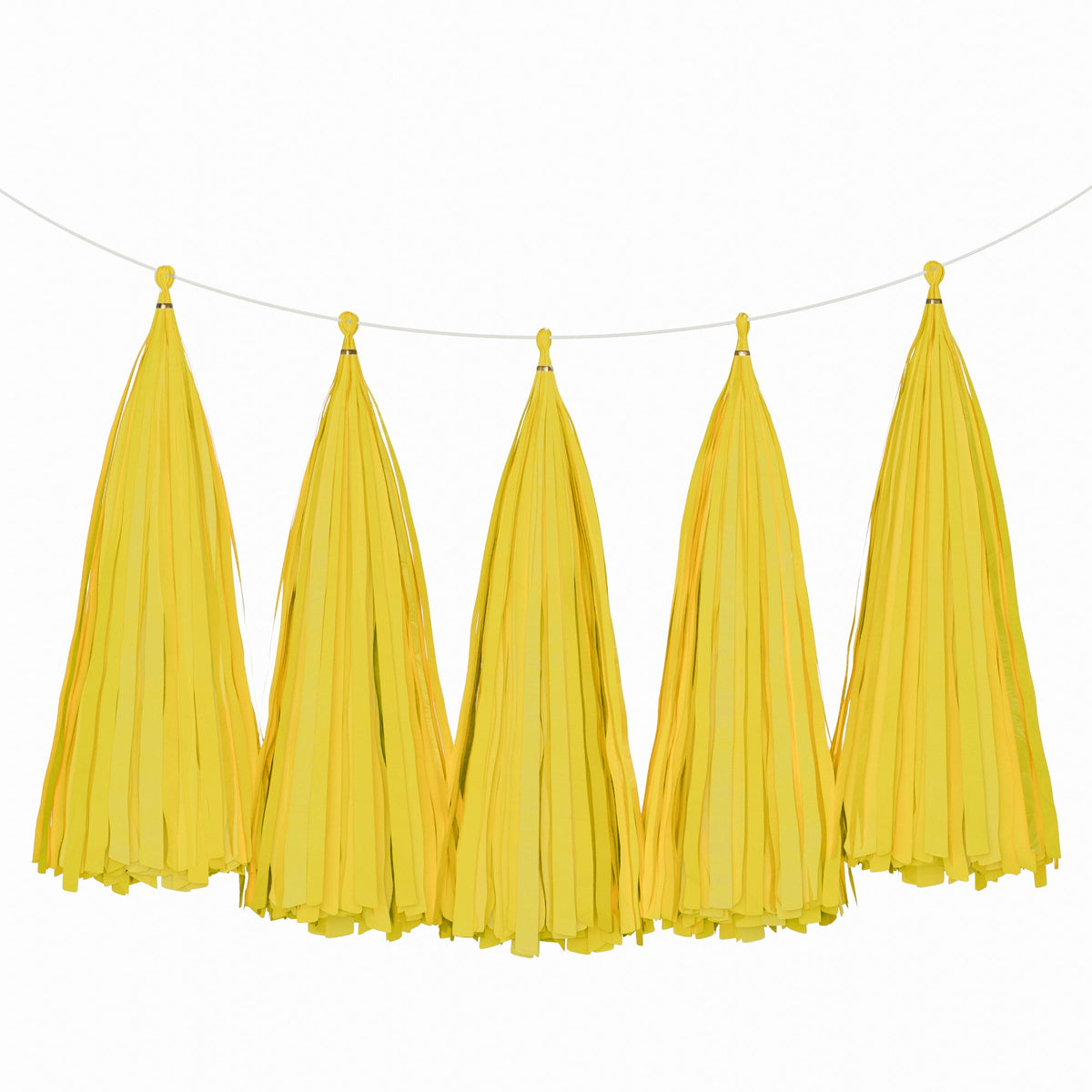 Weifang Mayshine Imp&exp co Decorations Yellow Tassel Garland, 5 Count 810064197161