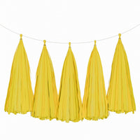 Weifang Mayshine Imp&exp co Decorations Yellow Tassel Garland, 5 Count 810064197161