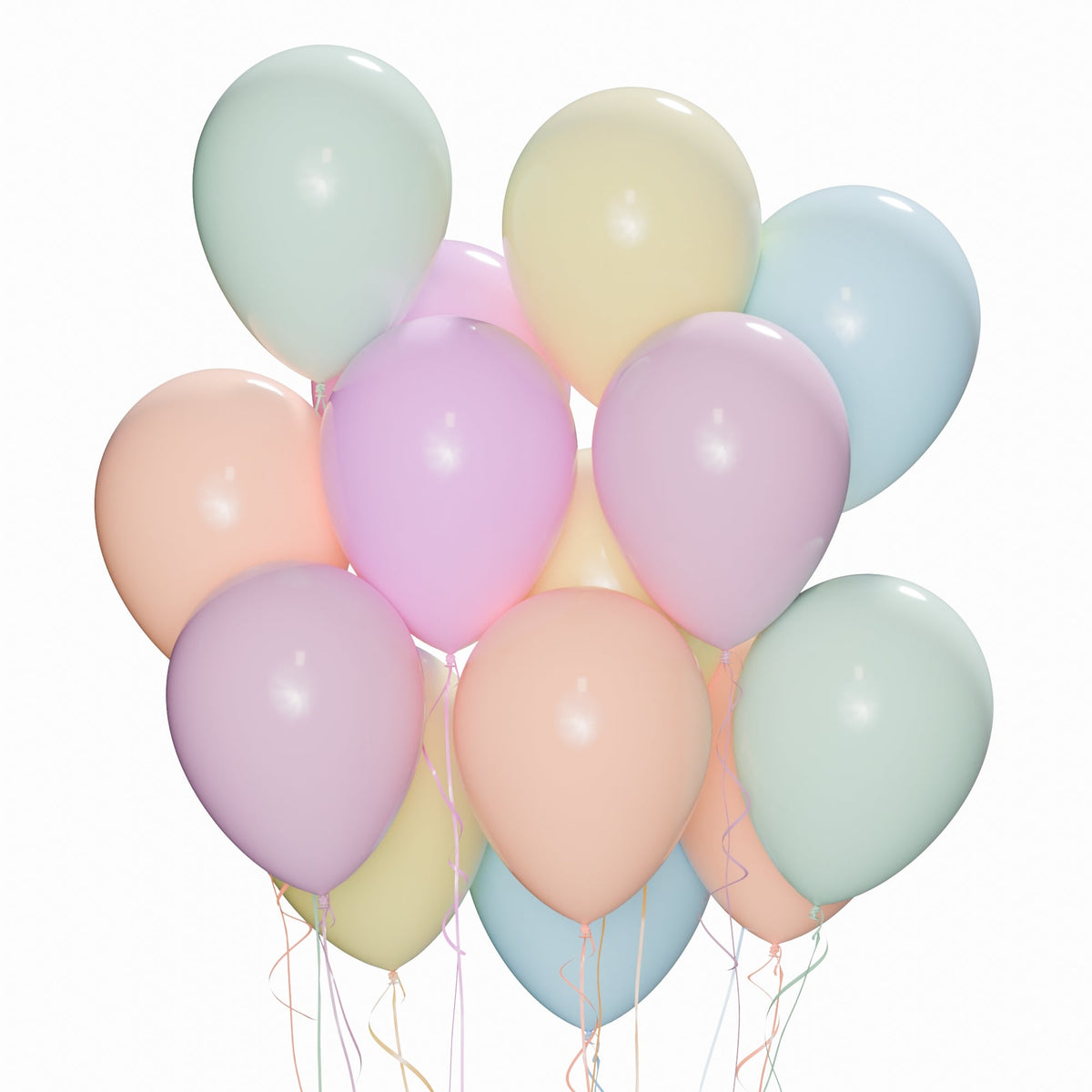 WIDE OCEAN INTERNATIONAL TRADE BEIJING CO., LTD Balloons Assorted Latex Balloon 12 Inches, Macaroon Collection, 15 Count 810064199080