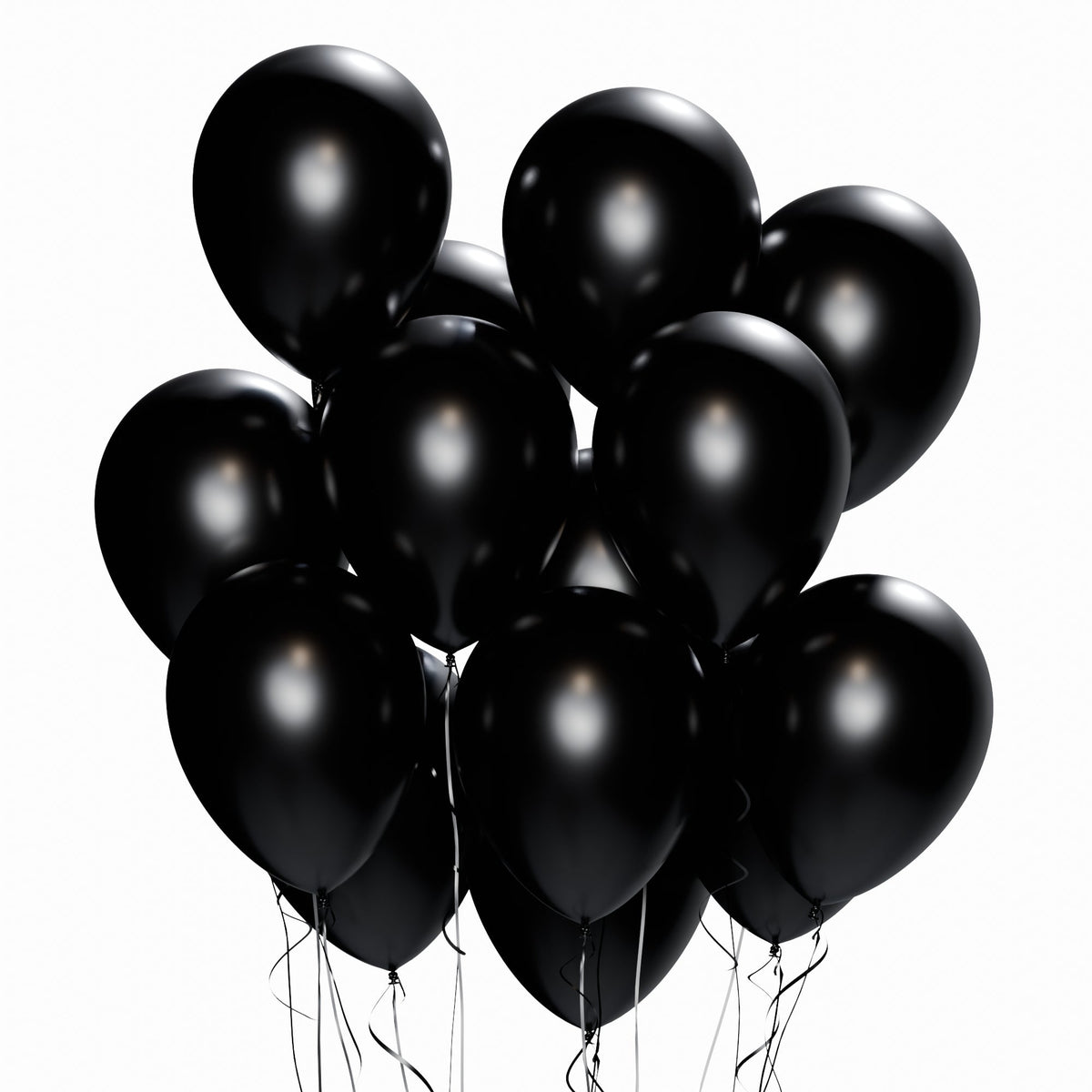 WIDE OCEAN INTERNATIONAL TRADE BEIJING CO., LTD Balloons Black Latex Balloon 12 Inches, 15 Count 810064198007
