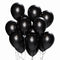 WIDE OCEAN INTERNATIONAL TRADE BEIJING CO., LTD Balloons Black Latex Balloon 12 Inches, Pearl Collection, 72 Count 810064198038