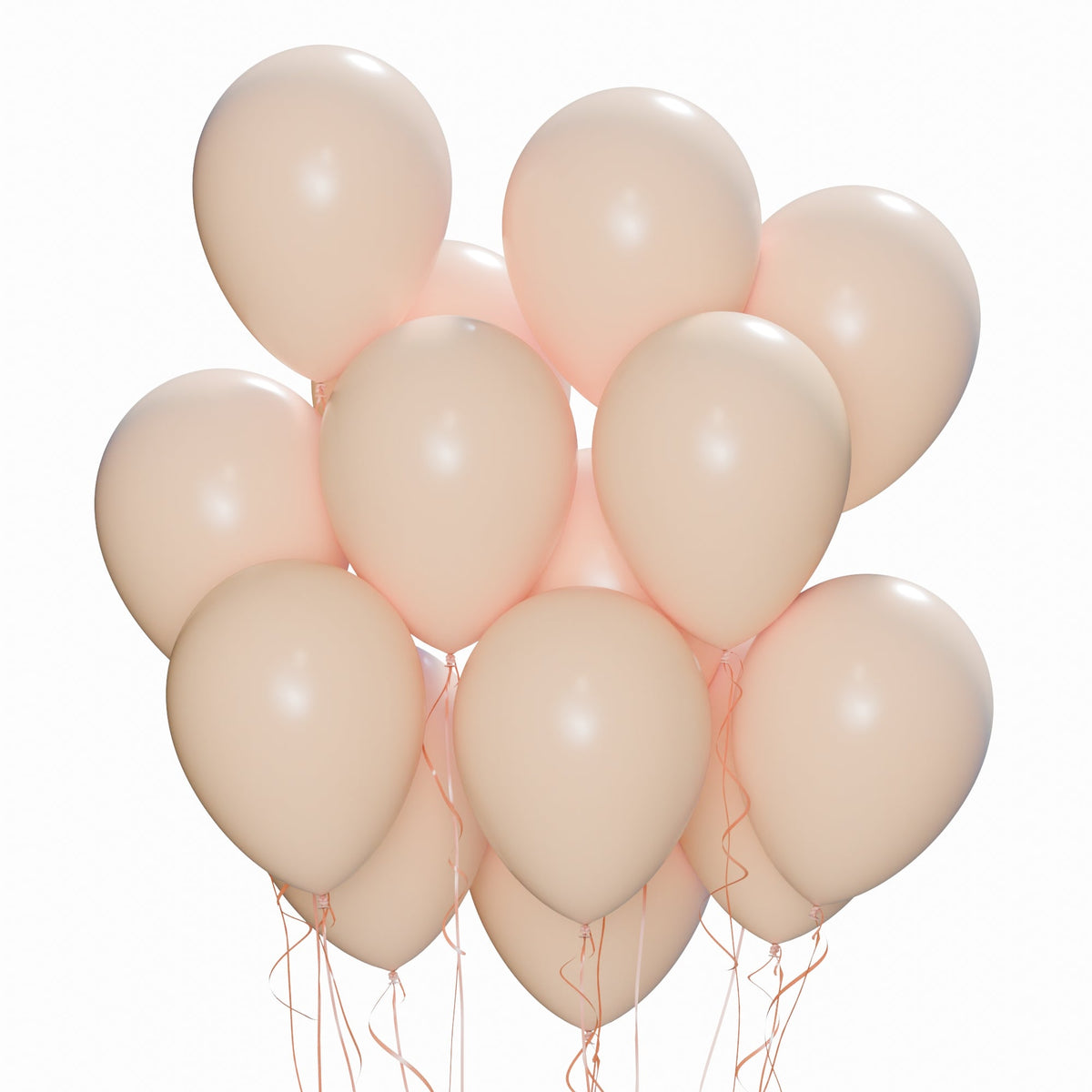 WIDE OCEAN INTERNATIONAL TRADE BEIJING CO., LTD Balloons Blush Nude Latex Balloon 12 inches, 15 Count 810077652688