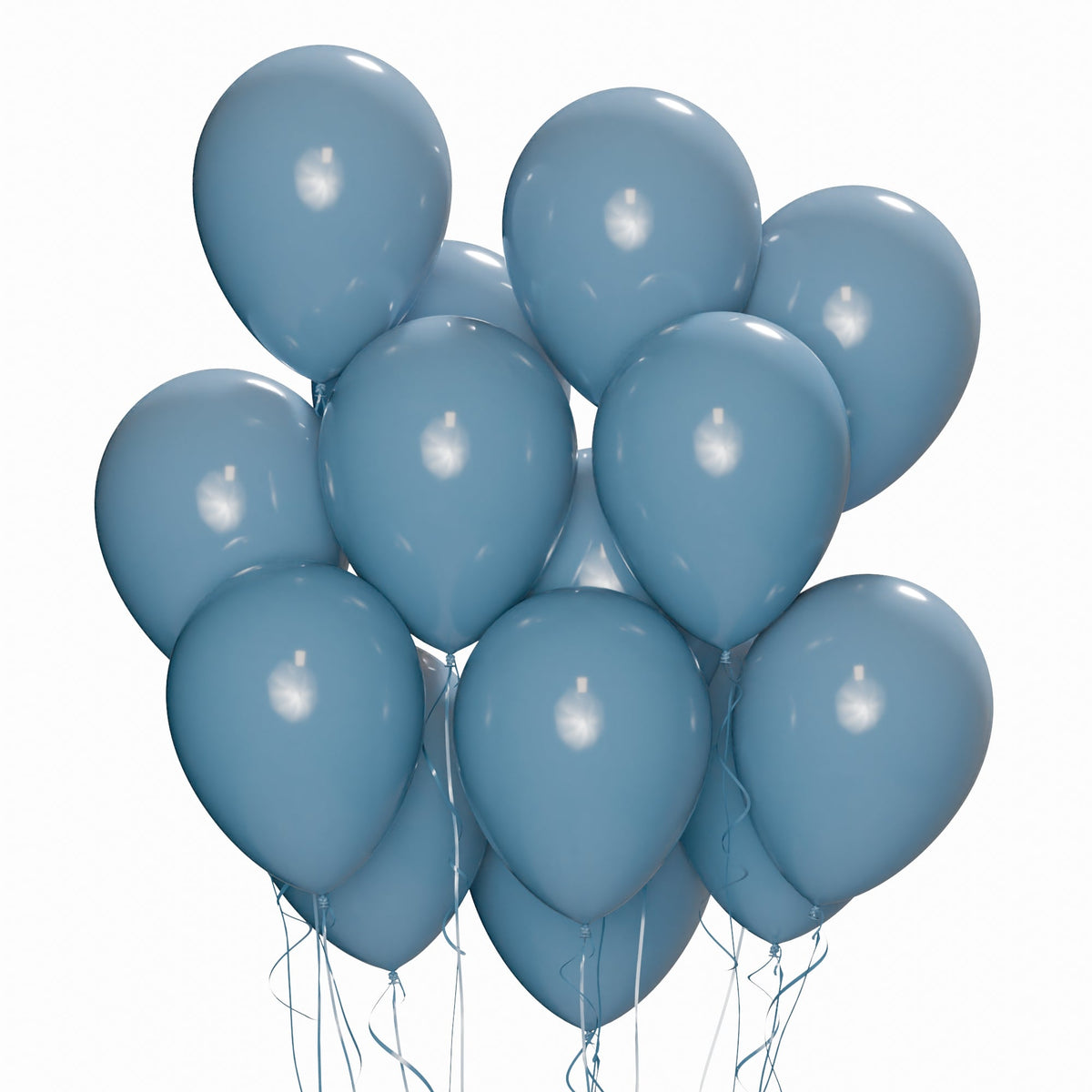 WIDE OCEAN INTERNATIONAL TRADE BEIJING CO., LTD Balloons Boho Blue Latex Balloons, 12 Inches, 15 Count 810120711737