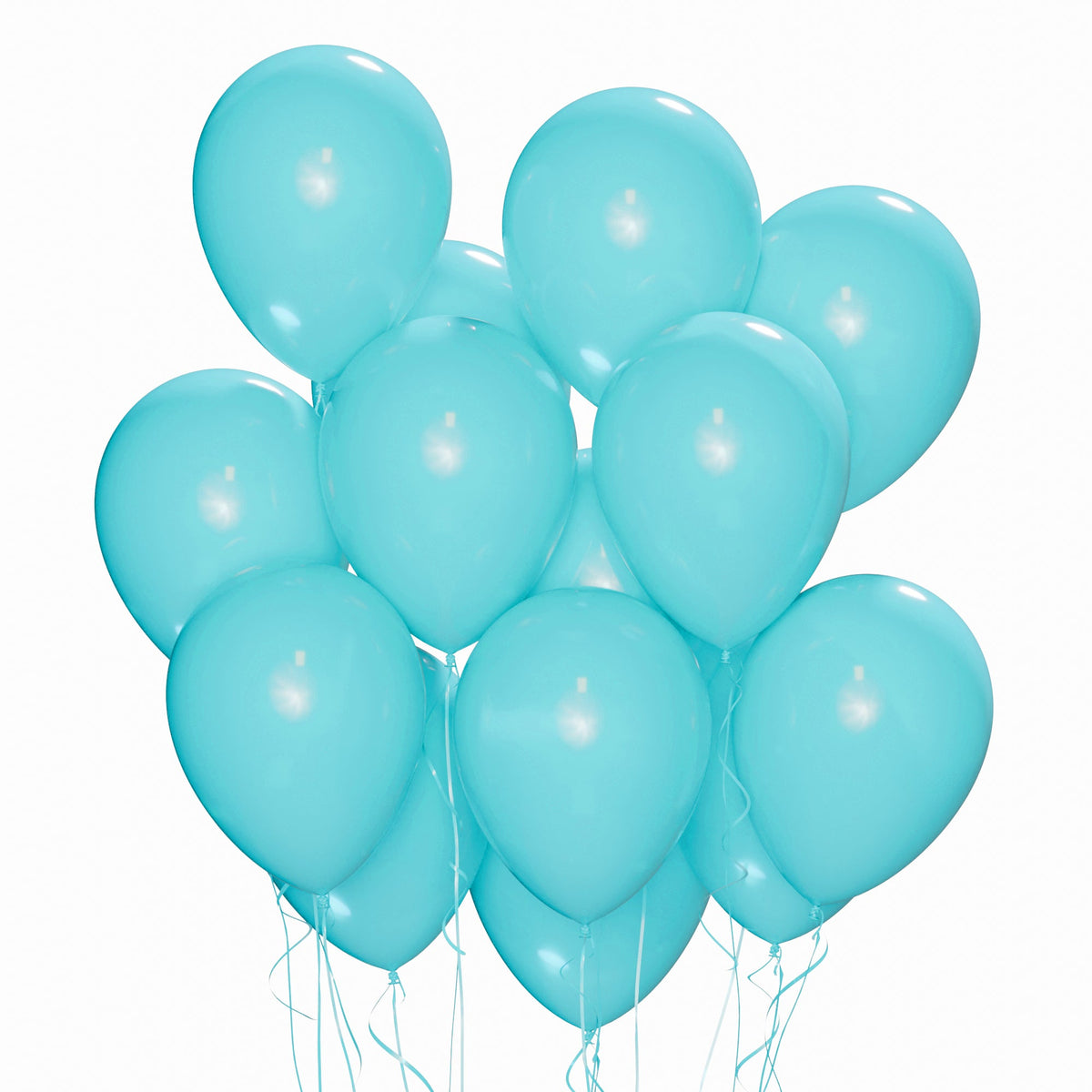 WIDE OCEAN INTERNATIONAL TRADE BEIJING CO., LTD Balloons Caribbeau Blue Latex Balloon 12 Inches, 15 Count 810064197864