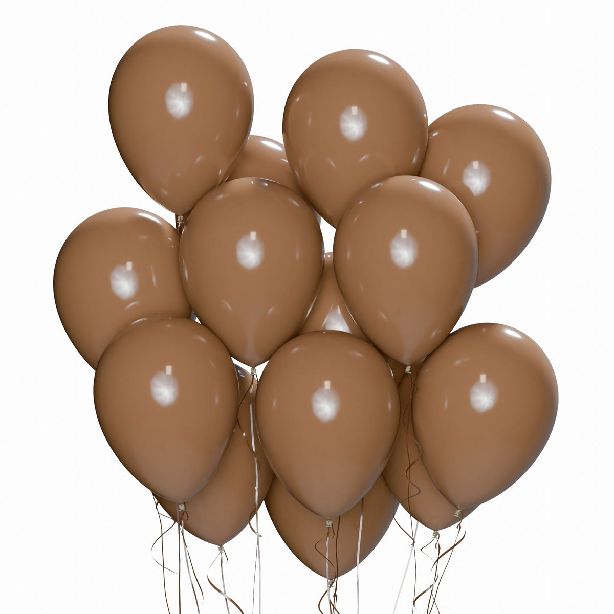 WIDE OCEAN INTERNATIONAL TRADE BEIJING CO., LTD Balloons Coffee Brown Latex Balloon 12 Inches, 15 Count 810077652664