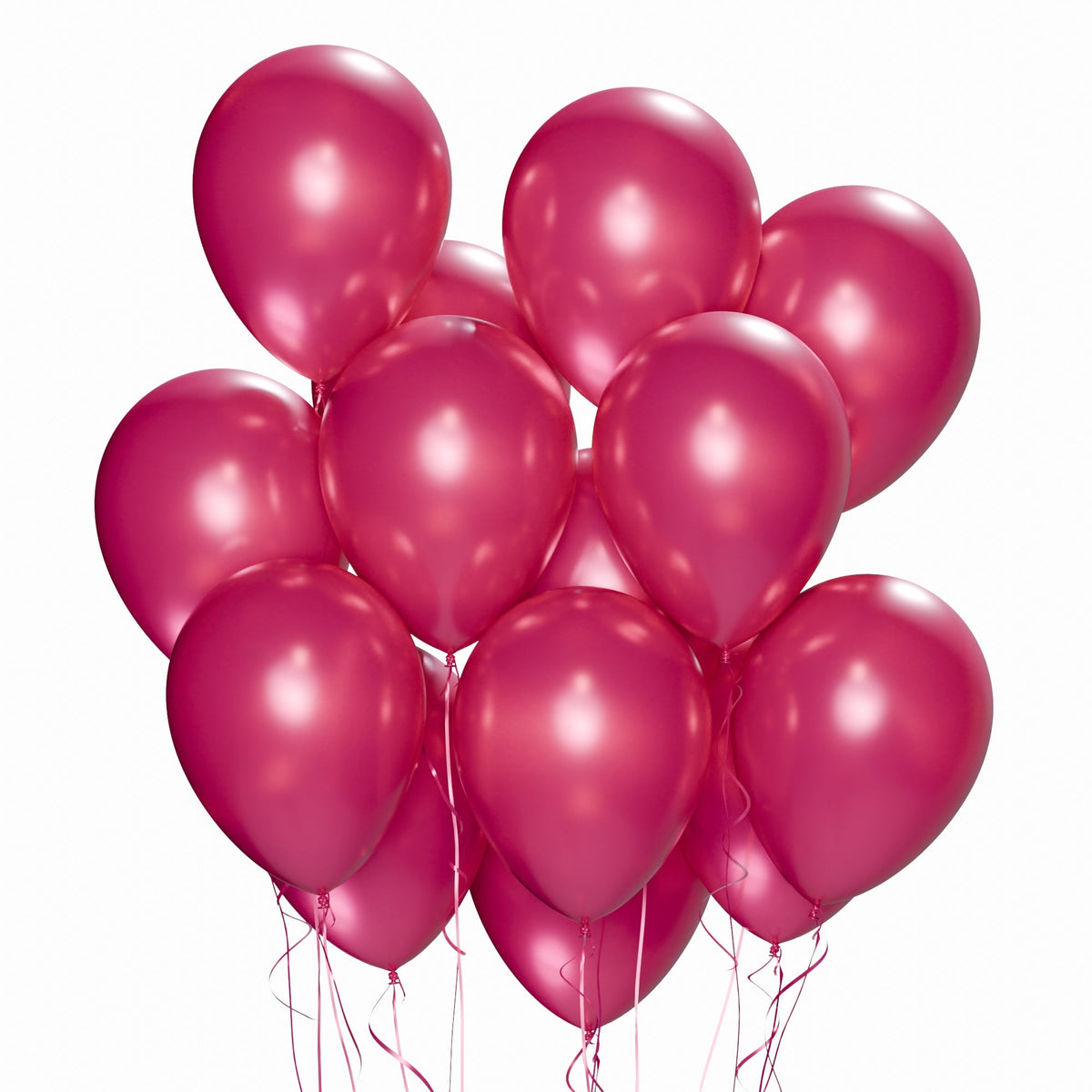 WIDE OCEAN INTERNATIONAL TRADE BEIJING CO., LTD Balloons Fuchsia Latex Balloon 12 Inches, Pearl Collection, 15 Count 810064197710
