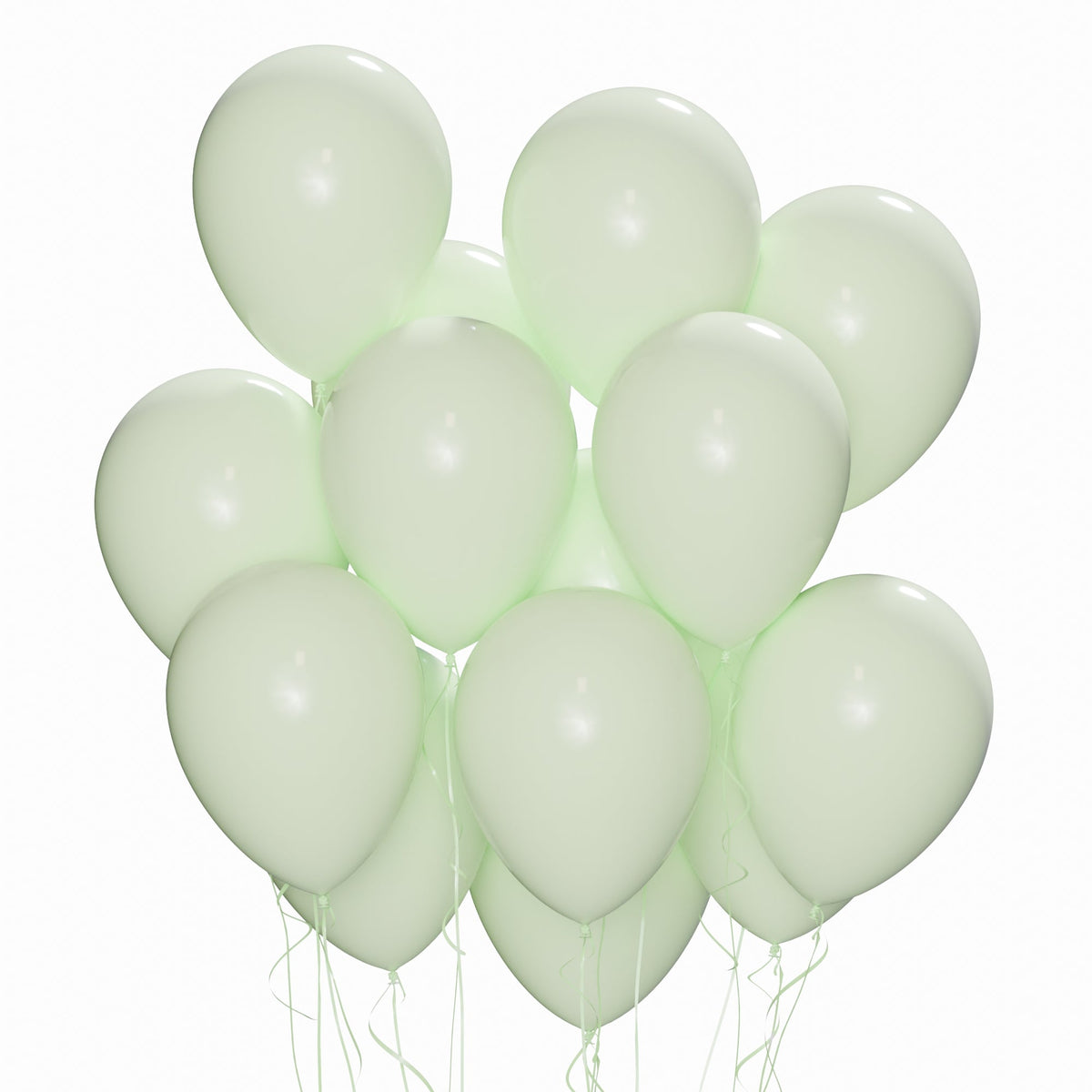 WIDE OCEAN INTERNATIONAL TRADE BEIJING CO., LTD Balloons Green Latex Balloon 12 Inches, Macaroon Collection, 15 Count 810064198922