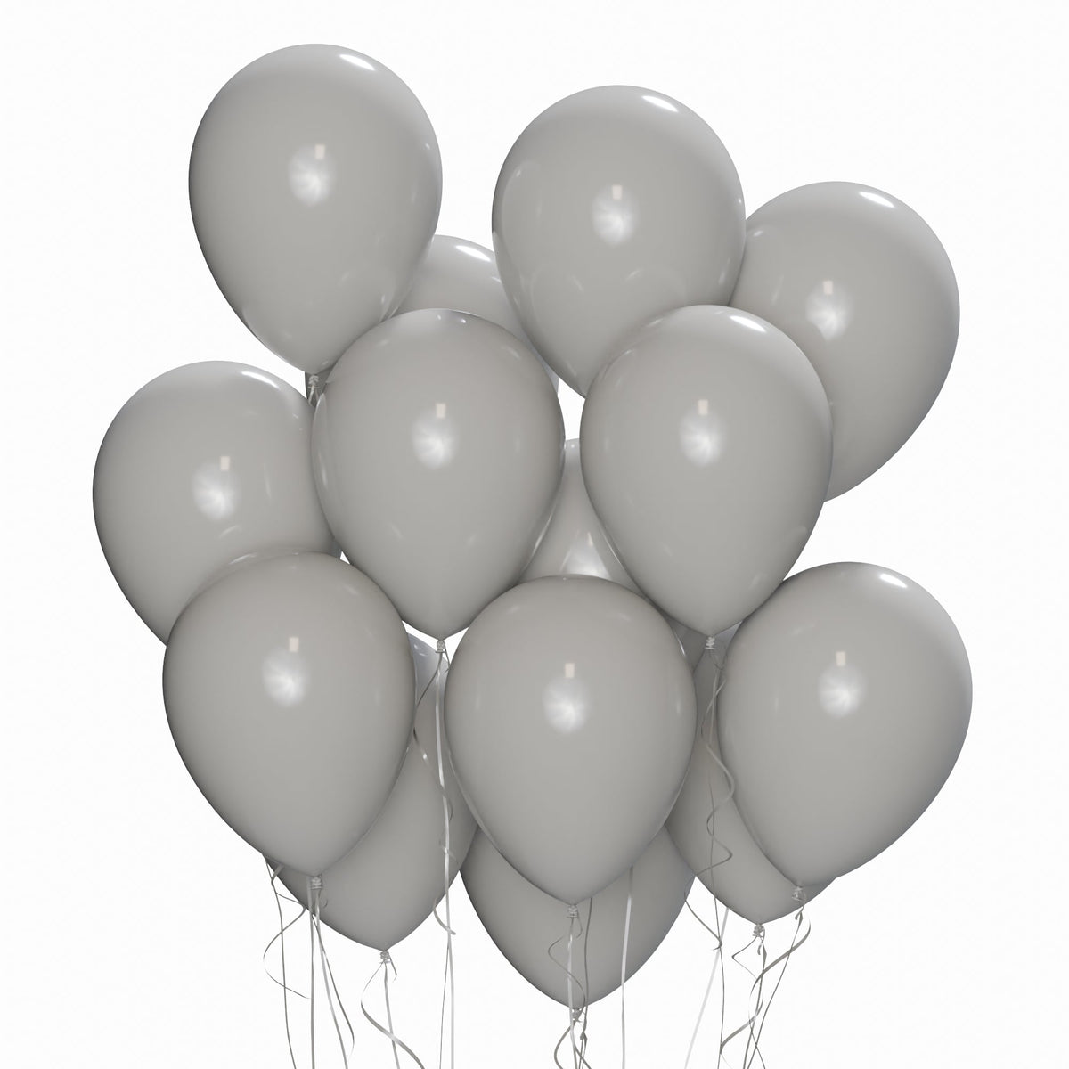 WIDE OCEAN INTERNATIONAL TRADE BEIJING CO., LTD Balloons Grey Latex Balloon 12 Inches, 15 Count 810064198168