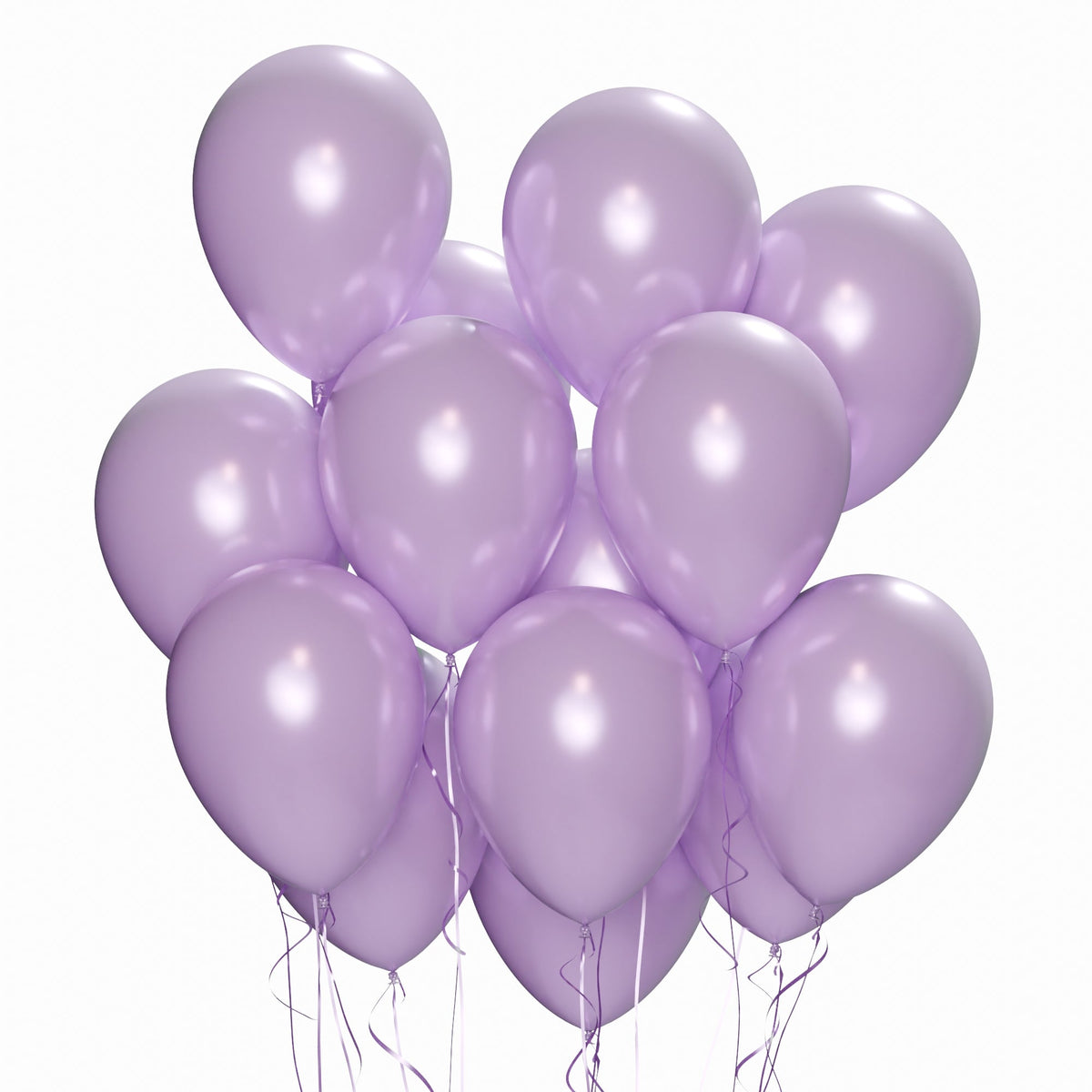 WIDE OCEAN INTERNATIONAL TRADE BEIJING CO., LTD Balloons Lavender Latex Balloon 12 Inches, Pearl Collection, 15 Count 810064197772