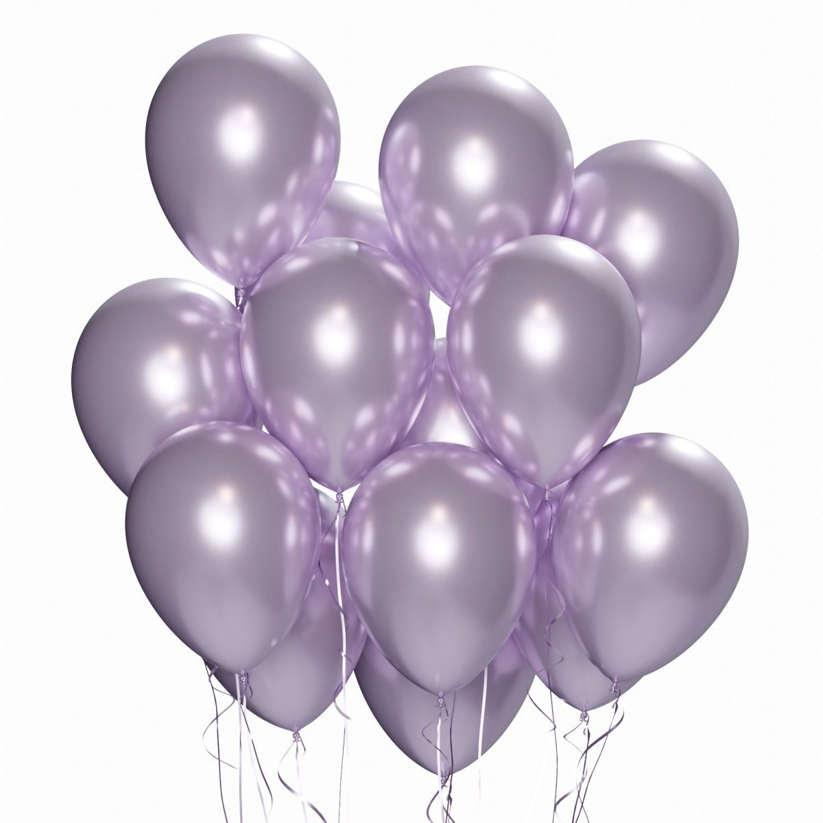 WIDE OCEAN INTERNATIONAL TRADE BEIJING CO., LTD Balloons Light Purple Latex Balloon 12 Inches, Chrome Collection, 72 Count 810064198588