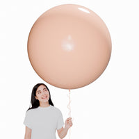 WIDE OCEAN INTERNATIONAL TRADE BEIJING CO., LTD Balloons Orange Latex Balloon 36 Inches, Macaroon Collection, 2 Count 810064198786