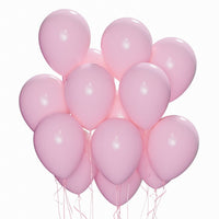 WIDE OCEAN INTERNATIONAL TRADE BEIJING CO., LTD Balloons Pink Latex Balloon 12 Inches, Macaroon Collection, 72 Count 810064198977