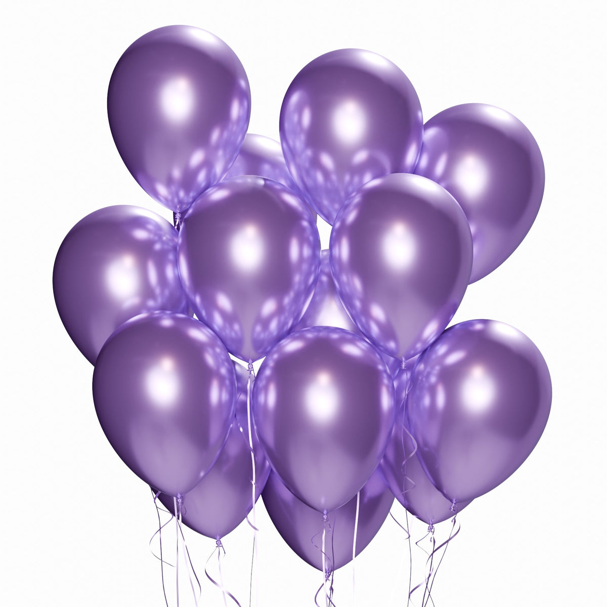 WIDE OCEAN INTERNATIONAL TRADE BEIJING CO., LTD Balloons Purple Latex Balloon 12 Inches, Chrome Collection, 15 Count 810064198533
