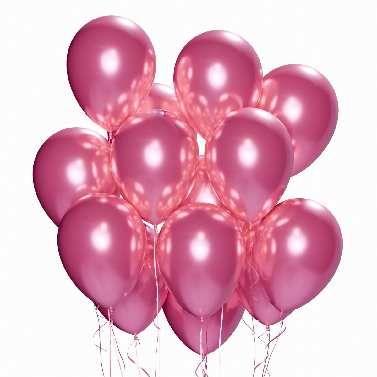 WIDE OCEAN INTERNATIONAL TRADE BEIJING CO., LTD Balloons Red Latex Balloon 12 Inches, Chrome Collection, 15 Count 810064198496