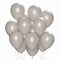 WIDE OCEAN INTERNATIONAL TRADE BEIJING CO., LTD Balloons Silver Latex Balloon 12 Inches, Pearl Collection, 72 Count 810064198298