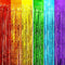 WIDE OCEAN INTERNATIONAL TRADE BEIJING CO., LTD Decorations Rainbow Metallic Fringe Curtain, 40 x 118 Inches, 1 Count 810120717418