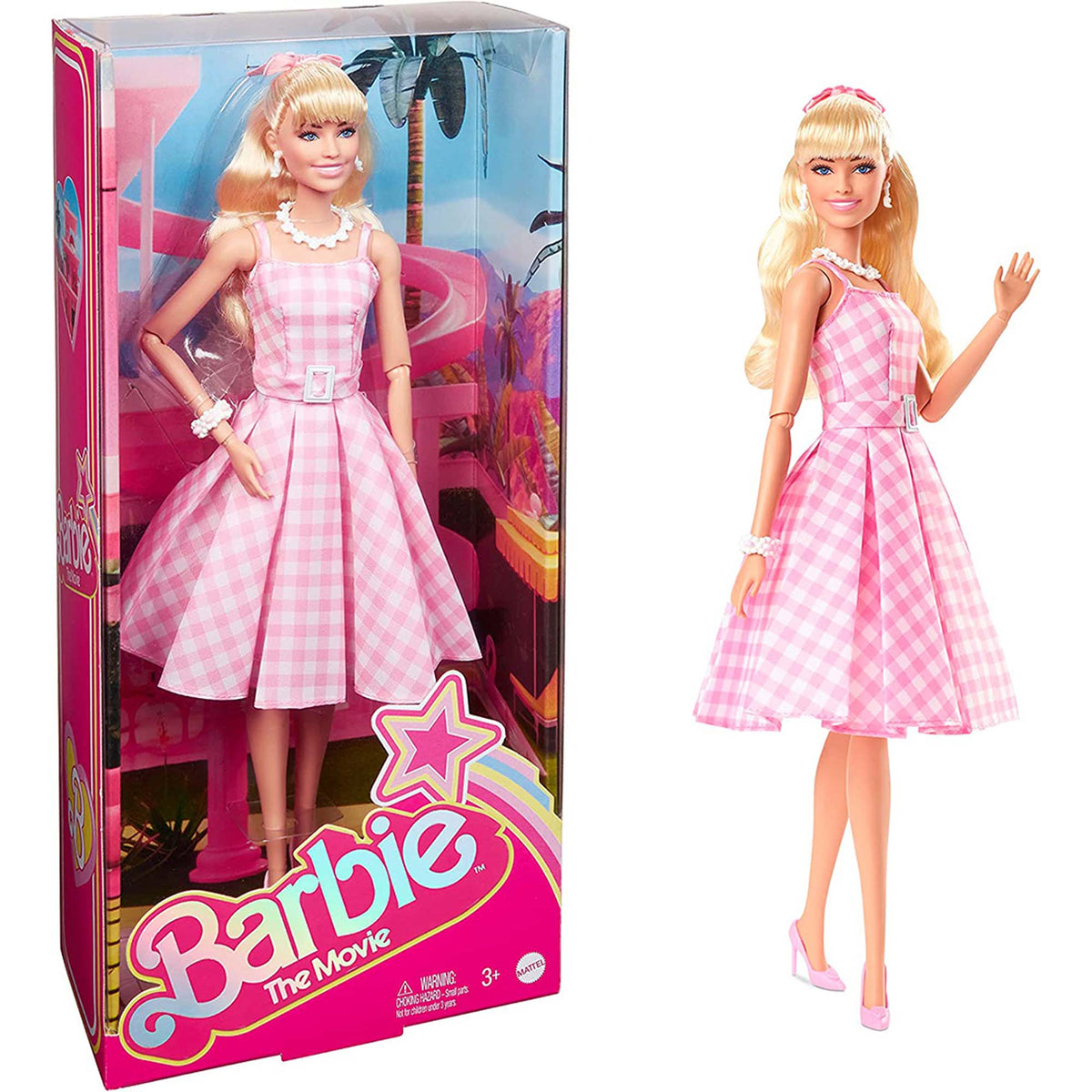 WILTON INDUSTRIES Cake Supplies Barbie The Movie Barbie Doll In Iconic Outfit, 1 Count