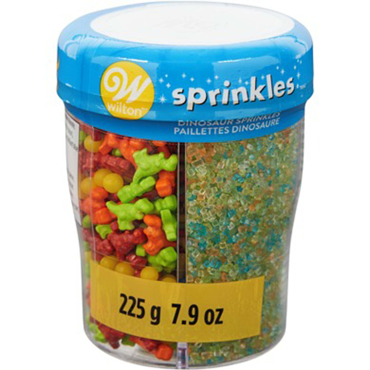 WILTON INDUSTRIES Cake Supplies Dino Sprinkles 3 Cell, 7,76 Oz, 1 Count 020591007530