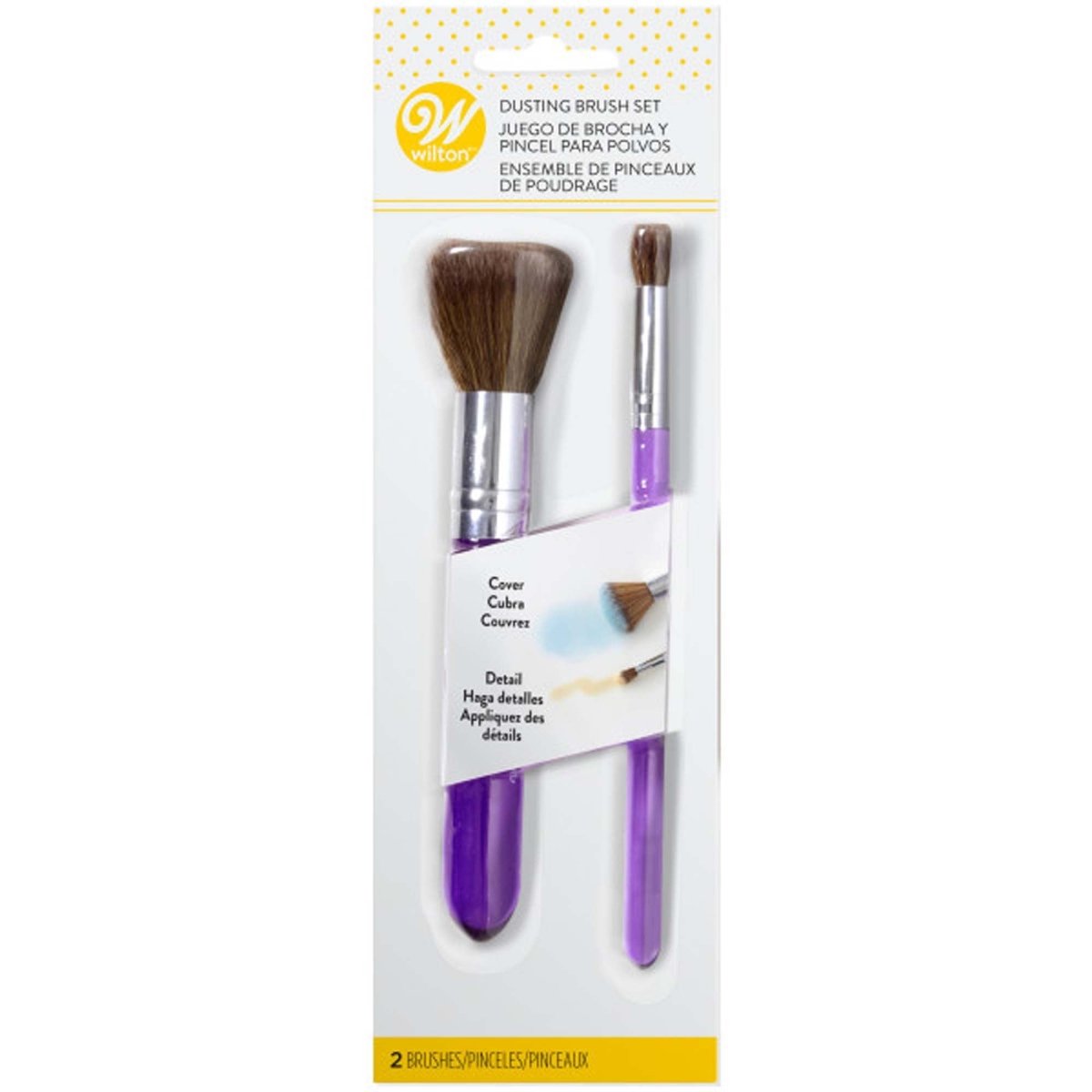 Dusting Cake Decorating Brush Set, 2 Count | Party Expert