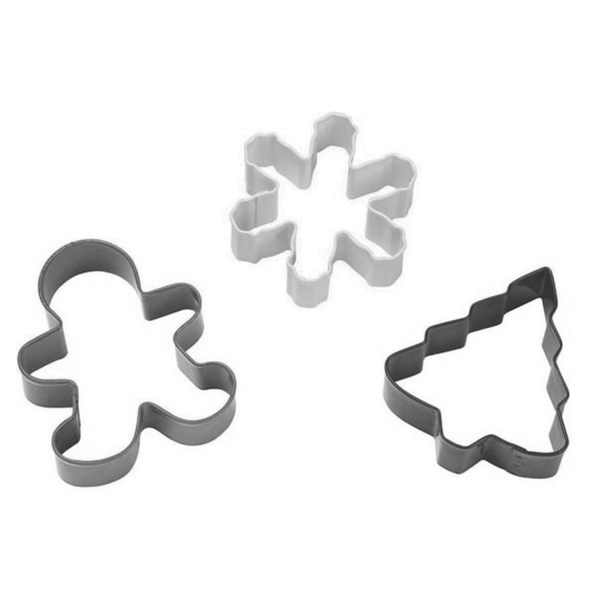 WILTON INDUSTRIES Christmas Christmas Metal Cookie Cutter Set, 3 Count 070896174925