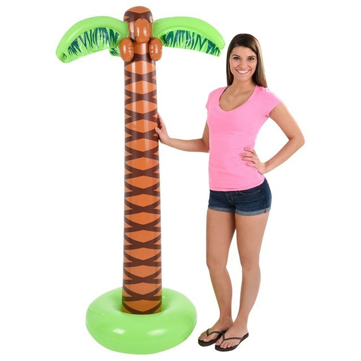 WRB SALES & MARKETING INC Summer Inflatable Palm Tree, 66 Inches, 1 Count 097138712318