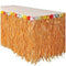 WRB SALES & MARKETING INC Theme Party Luau Table Skirt With Flower, Natural, 1 Count 049392232996