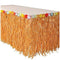 WRB SALES & MARKETING INC Theme Party Luau Table Skirt With Flower, Natural, 1 Count 049392232996