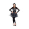 WUYI SHENGENMEI ARTS&CRAFTS CO., LTD Costumes Ballerina of the Dead Costume for Adults, Black Short Dress