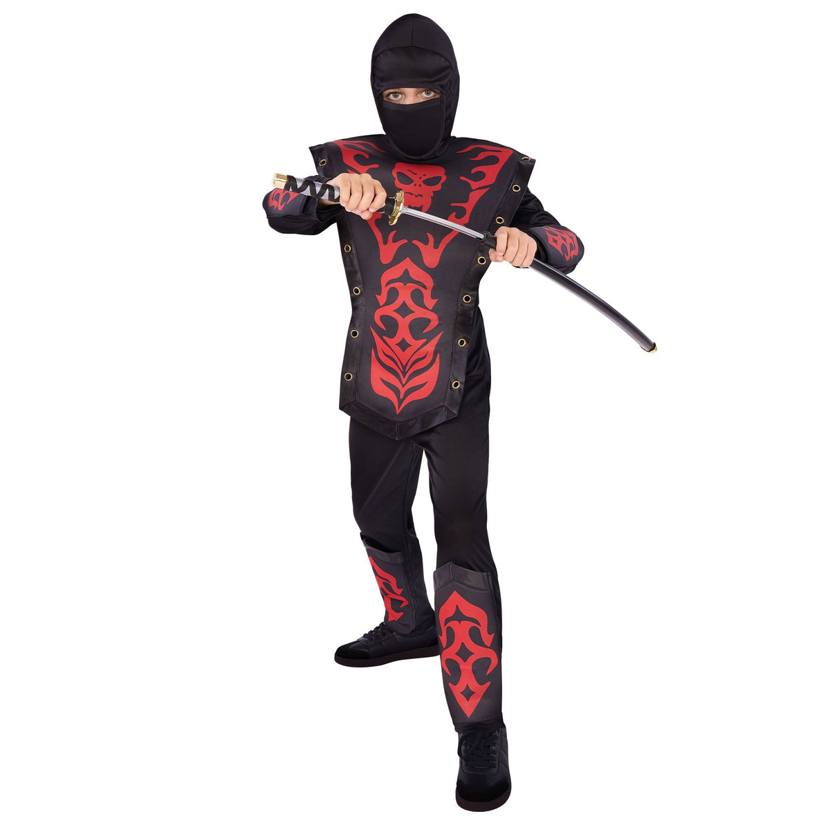 WUYI SHENGENMEI ARTS&CRAFTS CO., LTD Costumes Cobra Ninja Costume for Kids, Jumpsuit with Balaclava