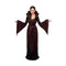 WUYI SHENGENMEI ARTS&CRAFTS CO., LTD Costumes Fire Vampiress Costume for Adults, Black and Red Dress