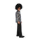 YIWU BAIGE CRAFT CO .L TD Costume Accessories 70s Disco Silver Shirt for Plus Size Adults 810120714233