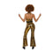 YIWU BAIGE CRAFT CO .L TD Costumes 70s Disco Costume for Adults, Gold Jumpsuit