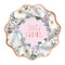 YIWU DAMAI Baby Shower Baby In Bloom Small Dessert Paper Plates, 8 Inches, 8 Count 810120719788