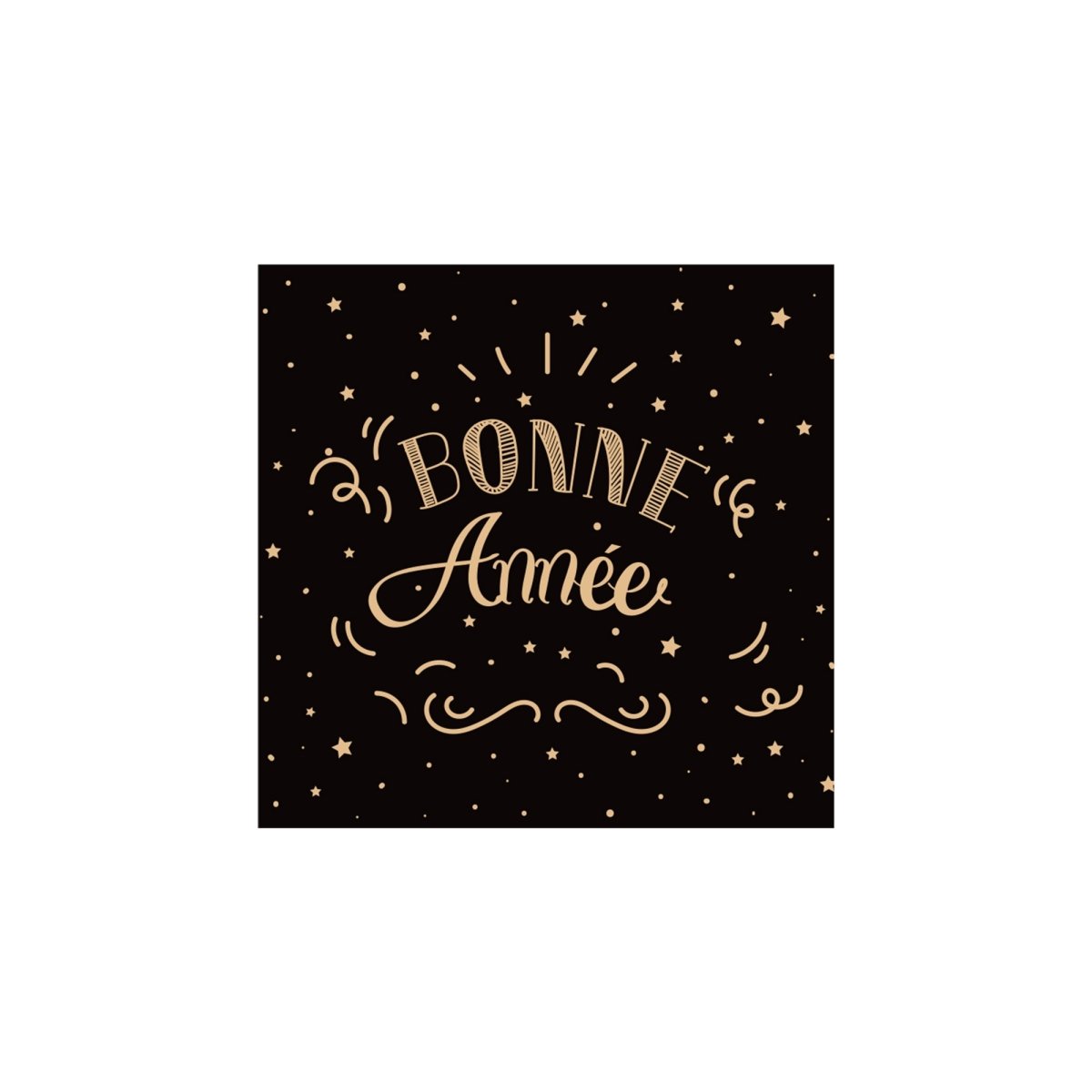 YIWU DAMAI Christmas Bonne Année 2026 Large Lunch Napkins, 16 Count 840482500564