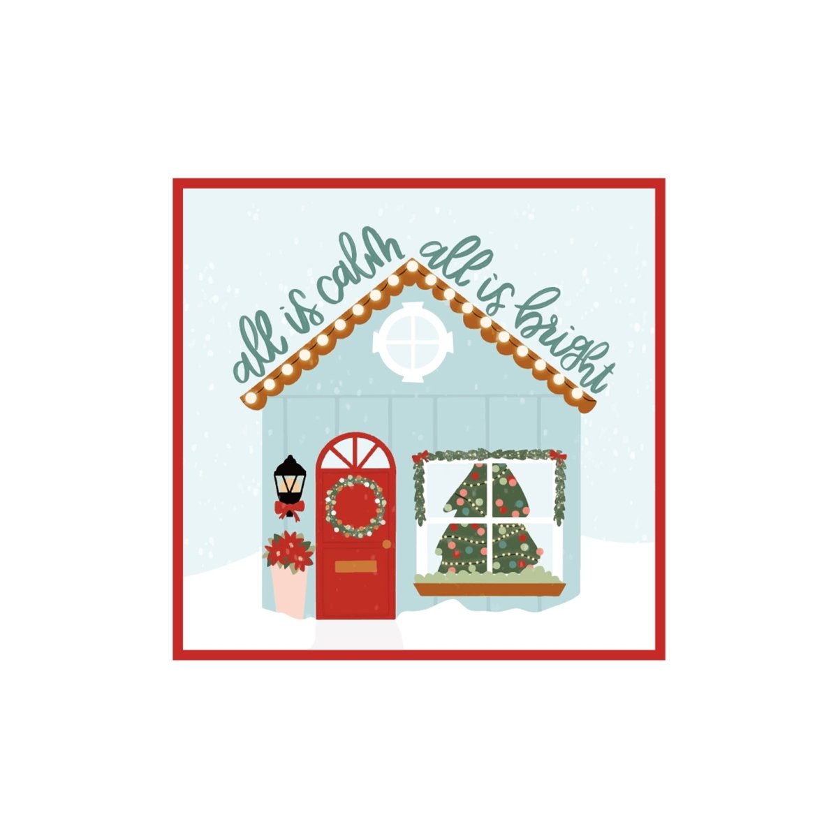 YIWU DAMAI Christmas Christmas at the Chalet Large Lunch Napkins, 16 Count 840482501233